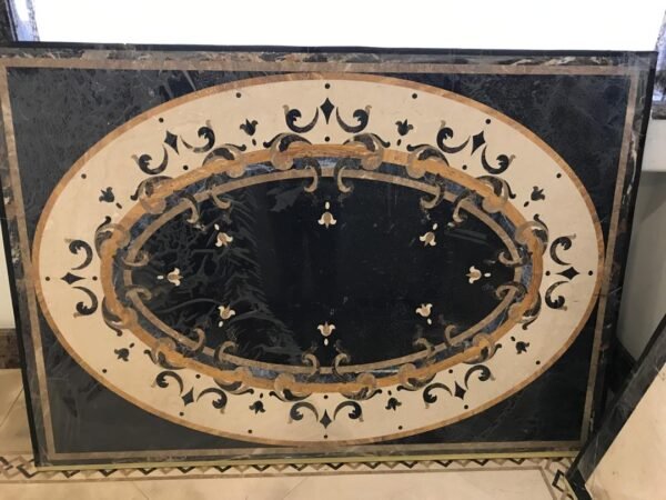 Marble Medalian Multicoloured (Oval)