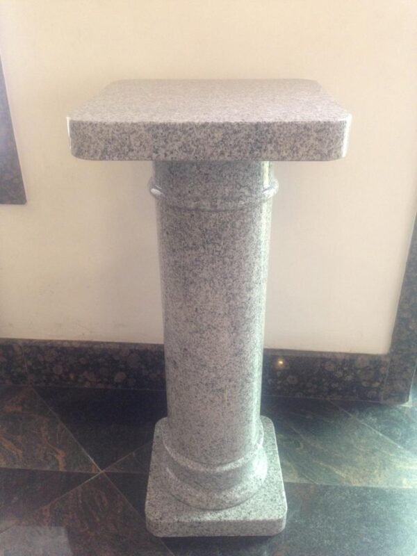 Gray Sardo Granite Pedestal